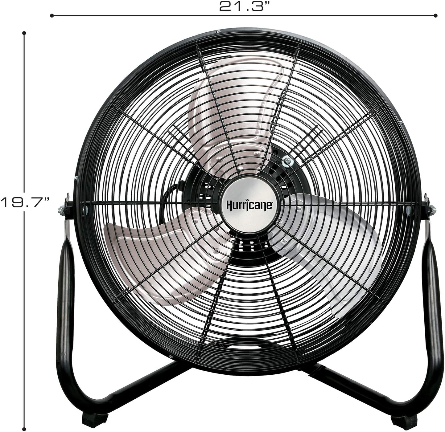 Wall Floor Fan – 16 Inch, Pro Series, High Velocity, Heavy Duty Metal Orbital Wall, Floor Fan for Industrial, Commercial, Residential, and Greenhouse Use – ETL Listed, Black