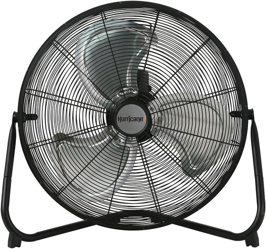 Floor Fan – 20 Inch, Pro Series, High Velocity, Heavy Duty Metal Floor Fan for Industrial, Commercial, Residential, and Greenhouse Use – ETL Listed, Black