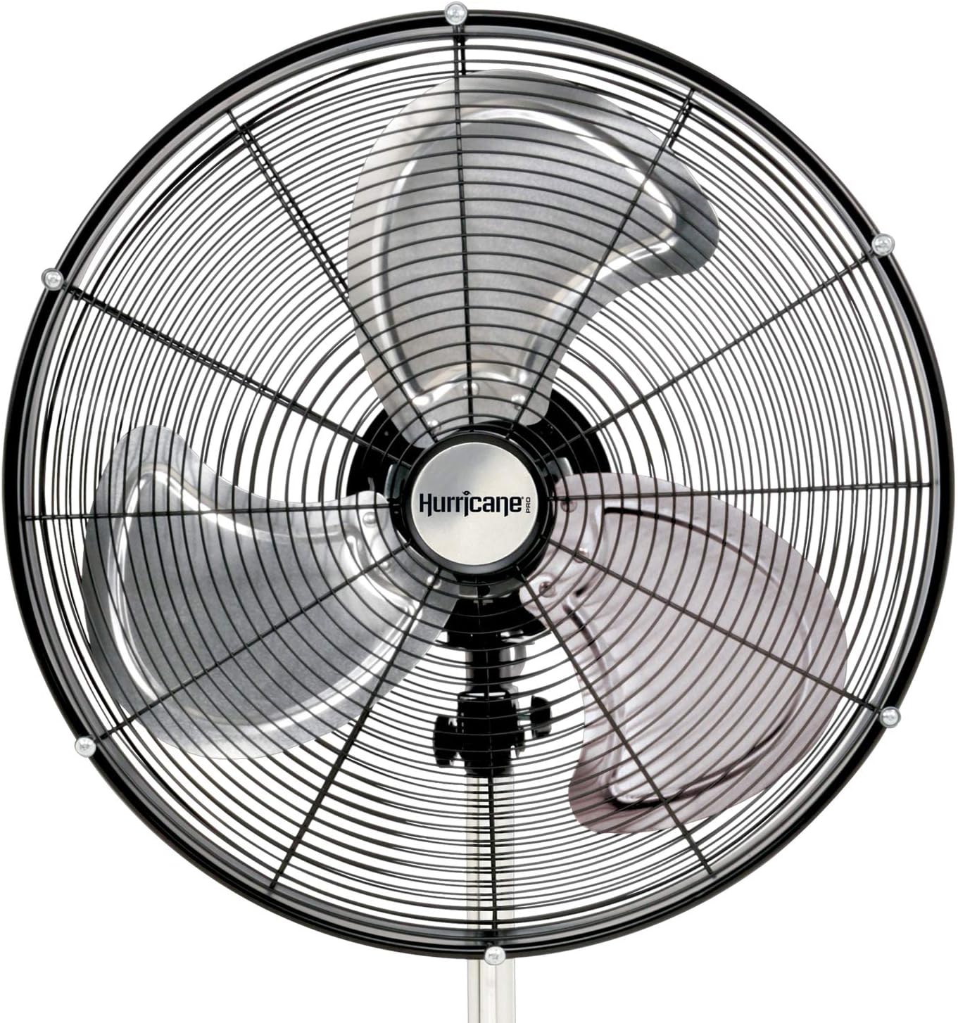 Hurricane Stand Fan – 20 Inch, Pro Series, High Velocity, Heavy Duty Metal For Industrial, Commercial, Residential, & Greenhouse Use – ETL Listed, Black