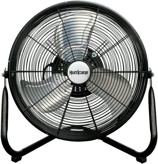 Wall Floor Fan – 16 Inch, Pro Series, High Velocity, Heavy Duty Metal Orbital Wall, Floor Fan for Industrial, Commercial, Residential, and Greenhouse Use – ETL Listed, Black