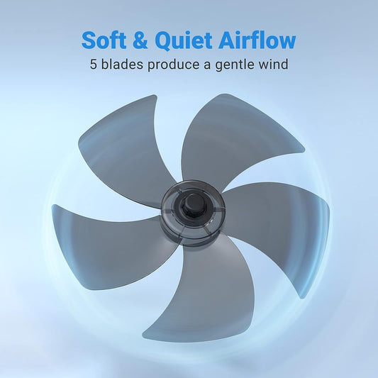 Wall Mount Fan, 16 Inch 5 Blades 5 Speeds Wall Fan with Remote Control, 90 Degree 8 Hour Timer Oscillating Fan for Bedroom Home Kitchen, Black