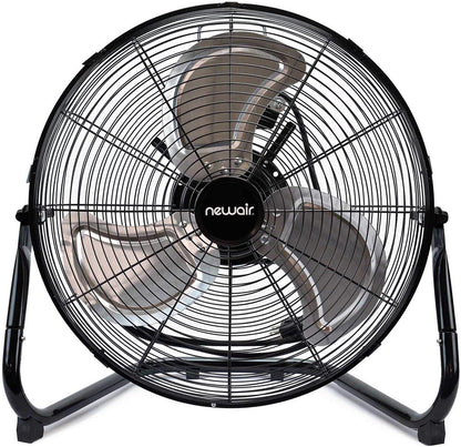 Floor Fan | 18′′ Air Fan | High Velocity Blade Fan | 3 Speed Settings | Heavy Duty Fan For Industrial Use | Portable Shop Fan | Black | WindPro18F
