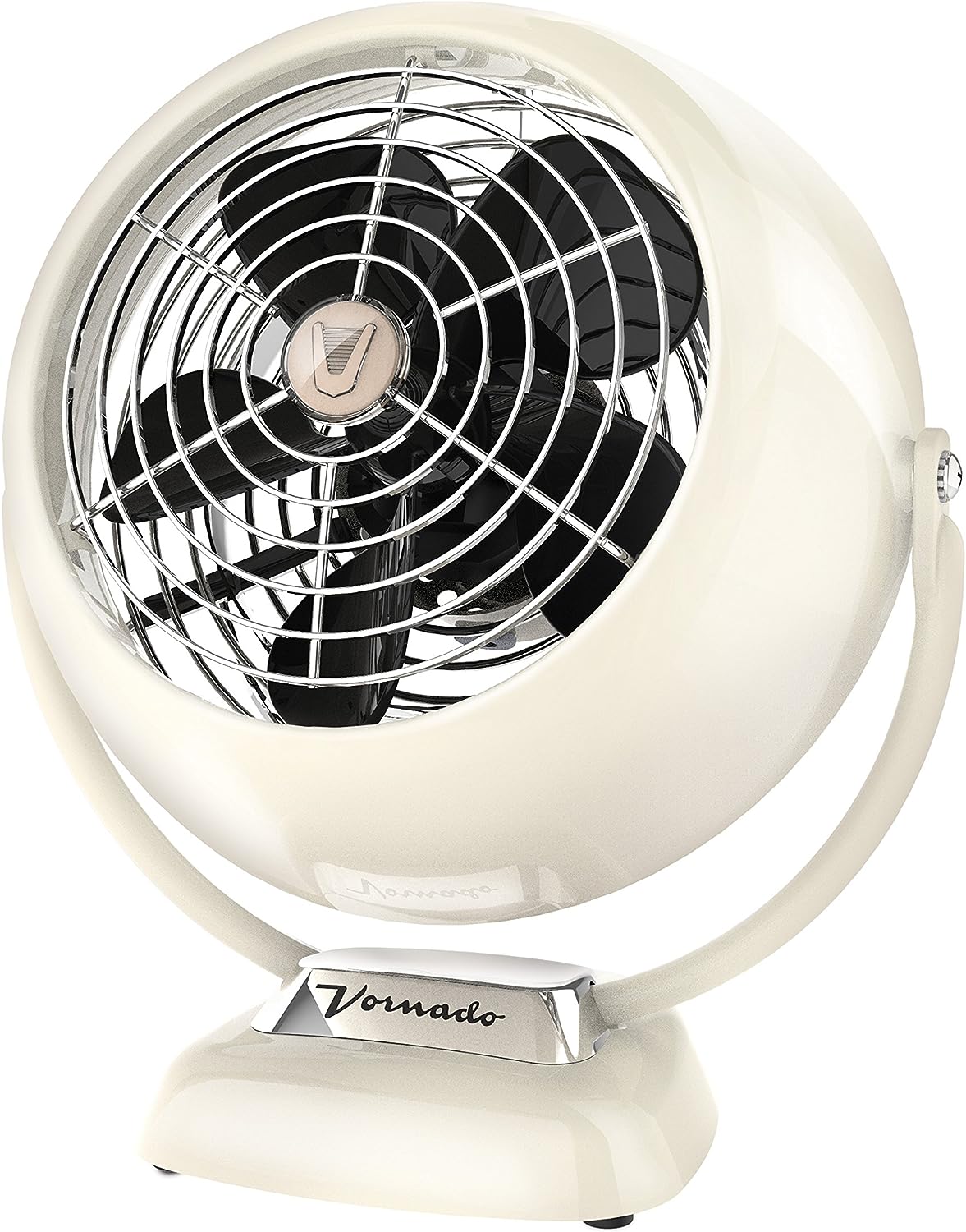 Vintage Air Circulator Fan, Vintage White, 6.1 x 10.1 x 11.4 inches
