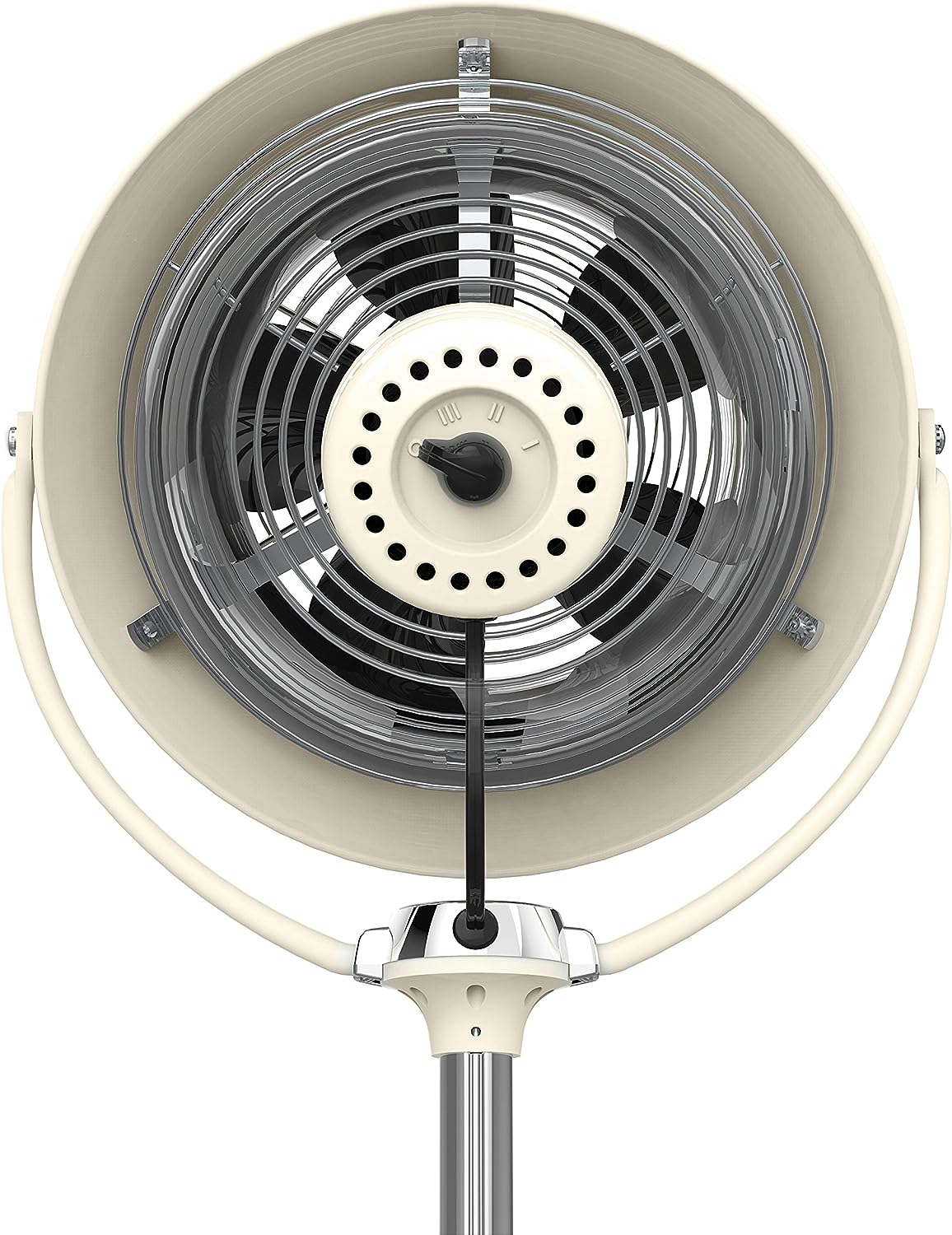 Pedestal Vintage Air Circulator Fan, Vintage White