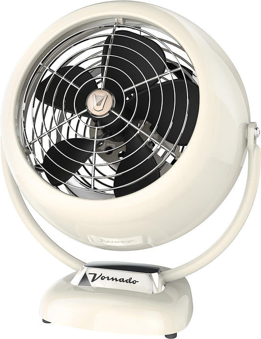 Vintage Air Circulator Fan, Vintage White, Small